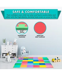 ProsourceFit ProSource Kids Floor Play Mat 3/8-in, 36 Sq Ft - Tiles