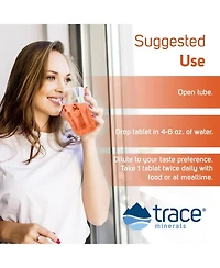 Trace Minerals | Magnesium Effervescent Tablets| No Allergies | Non-gmo, Gluten Free, Sugar-Free, Third Party Tested | Orange | 8 Tubes Contain 10 Tab