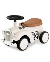 Gymax Retro Kids Ride-on Toy Kids Sit to Stand Vehicle with Working Steering Wheel White
