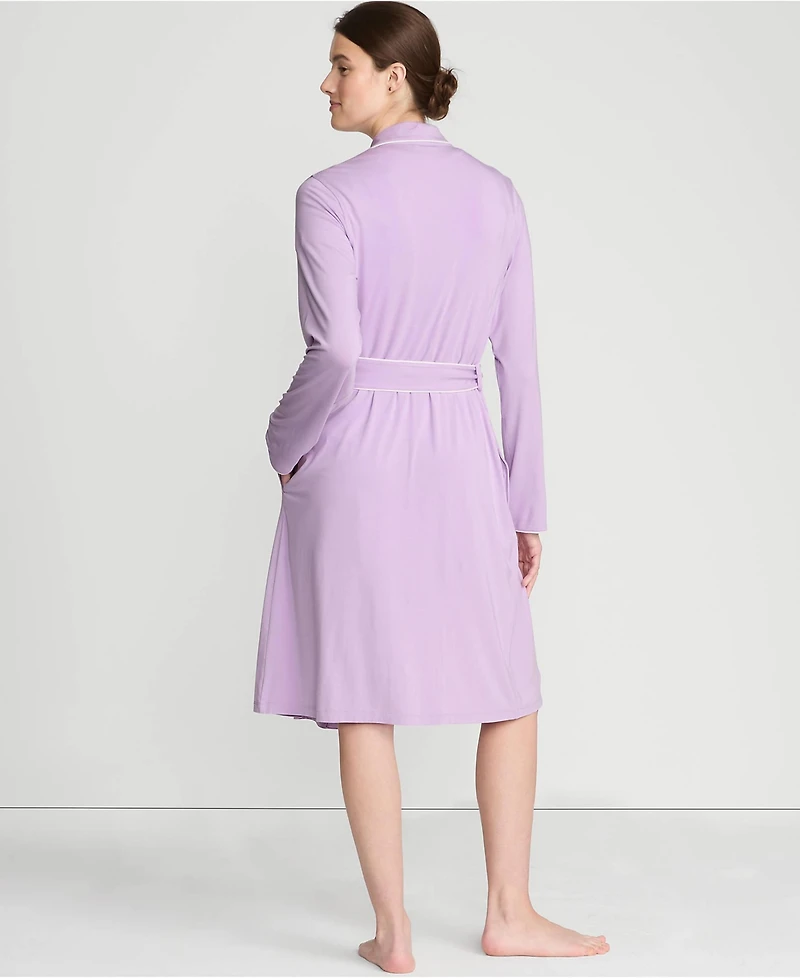 Lands' End Women's Cooling Robe with Piping