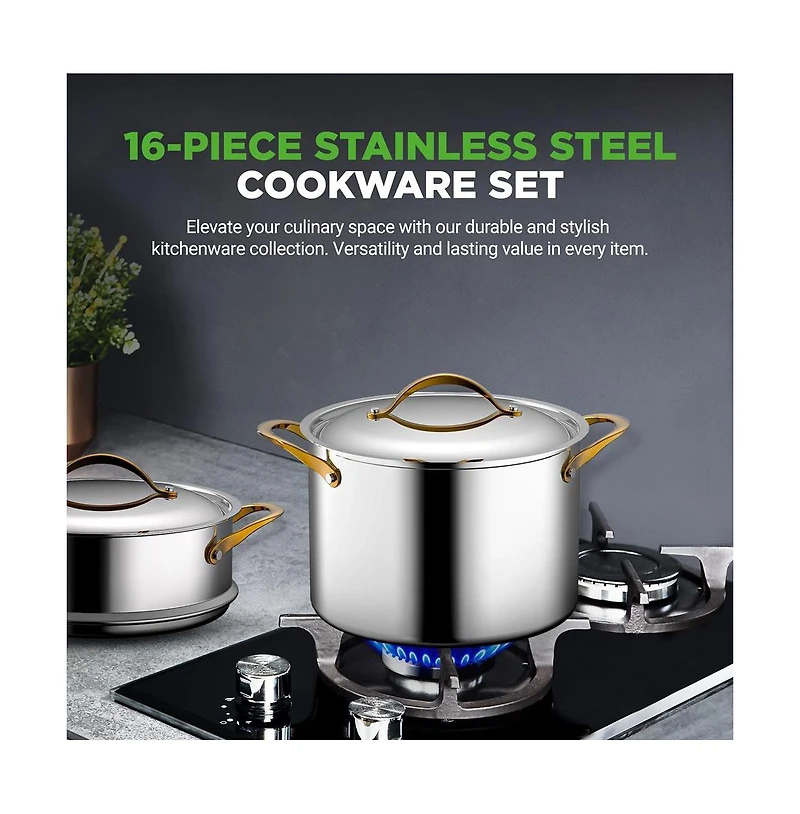 NutriChef Kitchenware Pots & Pans Set