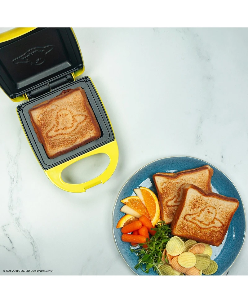 Uncanny Brands Sanrio Gudetama Sandwich Maker - Small Kitchen Appliance