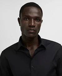 Mango Men's Slim-Fit Cotton Poplin Suit Shirt