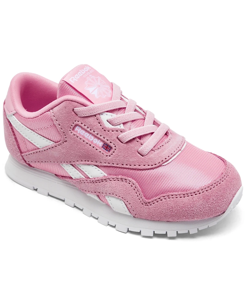 Reebok Toddler Girls Classic Nylon Stretch Lace Casual Sneakers from Finish Line