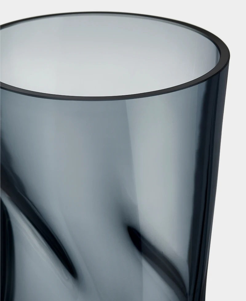 Orrefors Squeeze Blue Gray Vase