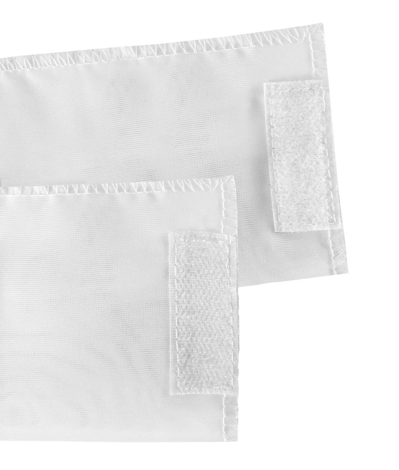 Kate Aurora Luxurious Batiste Sheer French Door Curtain Panel With Tieback