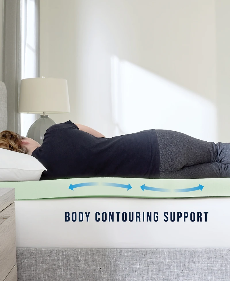 Closeout! ProSleep 3" Green Tea Infused Memory Foam Mattress Topper