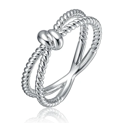 14K Gold Plated/White Plated with Cubic Zirconia Miami Cocktail Ring