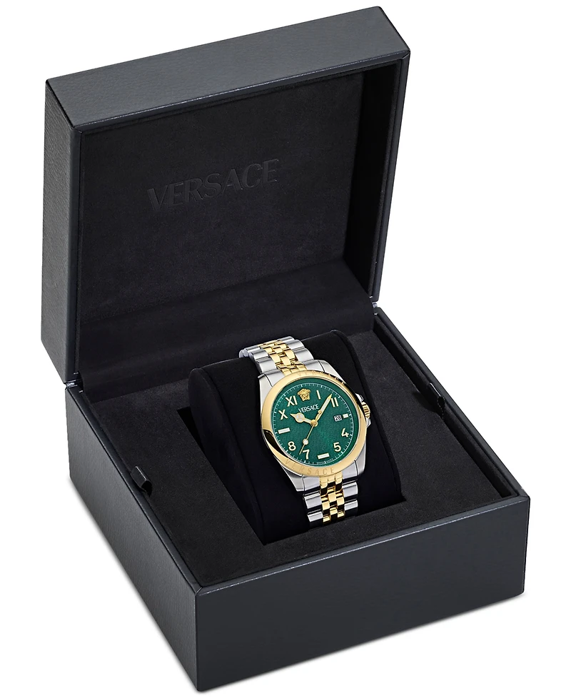 Versace Men's Swiss Two-Tone Stainless Steel Bracelet Watch 41mm
