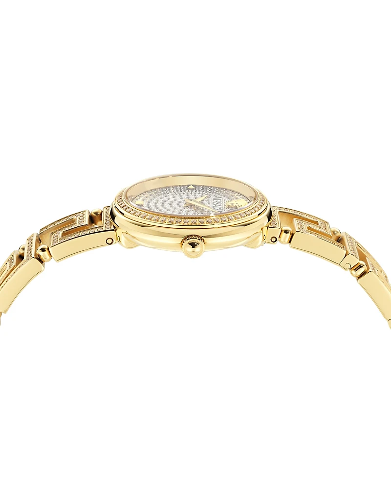 Versace Women's Swiss Greca Goddess Diamond (1-7/8 ct. t.w.) Gold Ion Plated Bracelet Watch 28mm