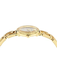 Versace Women's Swiss Greca Goddess Diamond (1-7/8 ct. t.w.) Gold Ion Plated Bracelet Watch 28mm