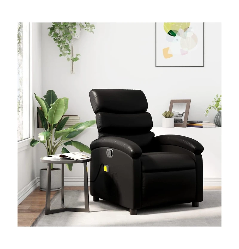 vidaXL Massage Recliner Chair Faux Leather