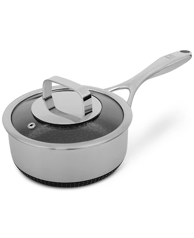 Livwell DiamondClad 1.5-Qt. Hybrid Nonstick Stainless Steel Saucepan and Lid