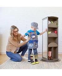 ECR4Kids Rotating Dress-Up Carousel, Natural, 1