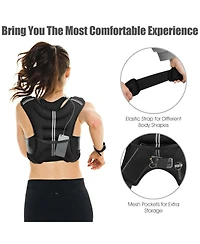Sugift Training Weight Vest Workout Equipment with Adjustable Buckles and Mesh Bag-20 lbs