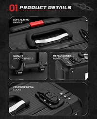 Sugift Heavy Duty Garden Utility Cart Wagon Wheelbarrow