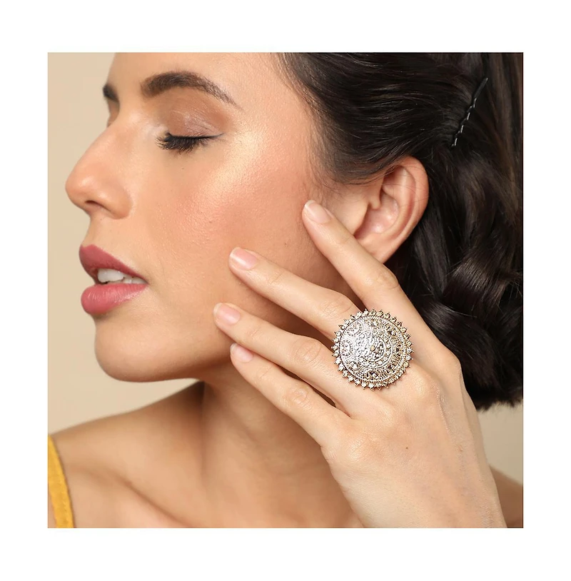 Sohi Women's Circular Statement Ring