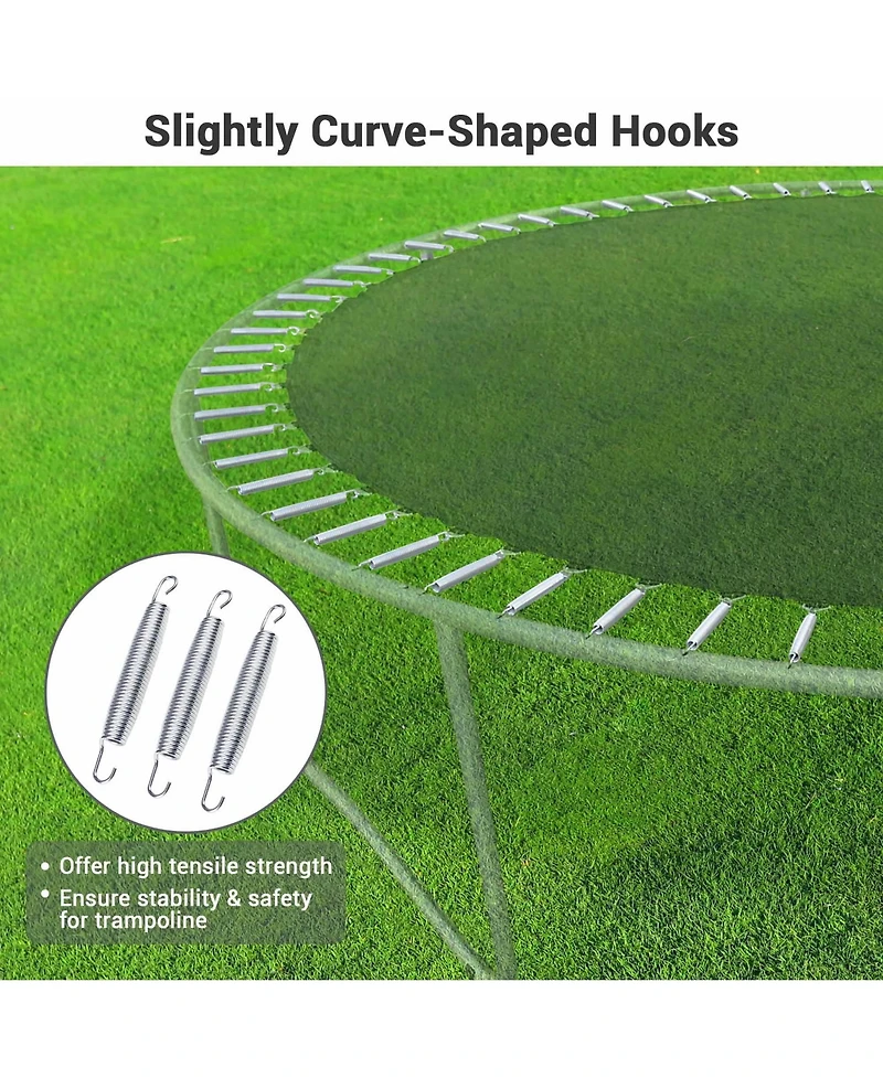 Yescom 5.5" Trampoline Springs Heavy Duty Replacement Springs Trampoline Accessories Trampoline Parts (Pack of