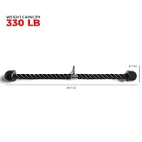 Sunny & Health Fitness Tricep Push Down Non-Slip Rope Cable Attachment 27 Inches