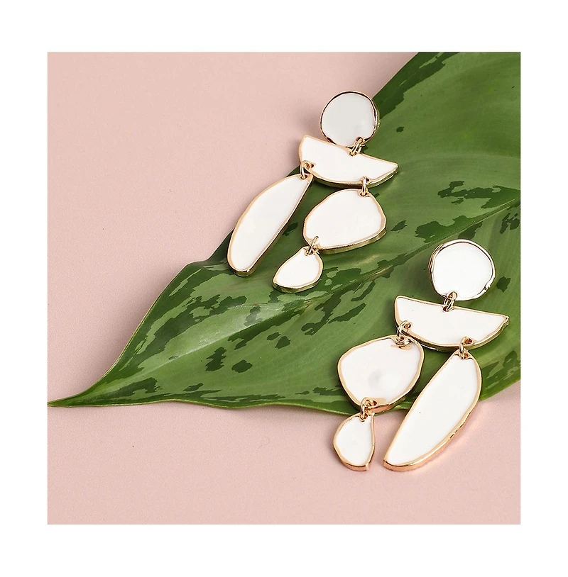 Sohi Women's Abstract Drop Earrings