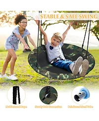 40'' Kids Flying Saucer Tree Swing Indoor Outdoor Play Set
