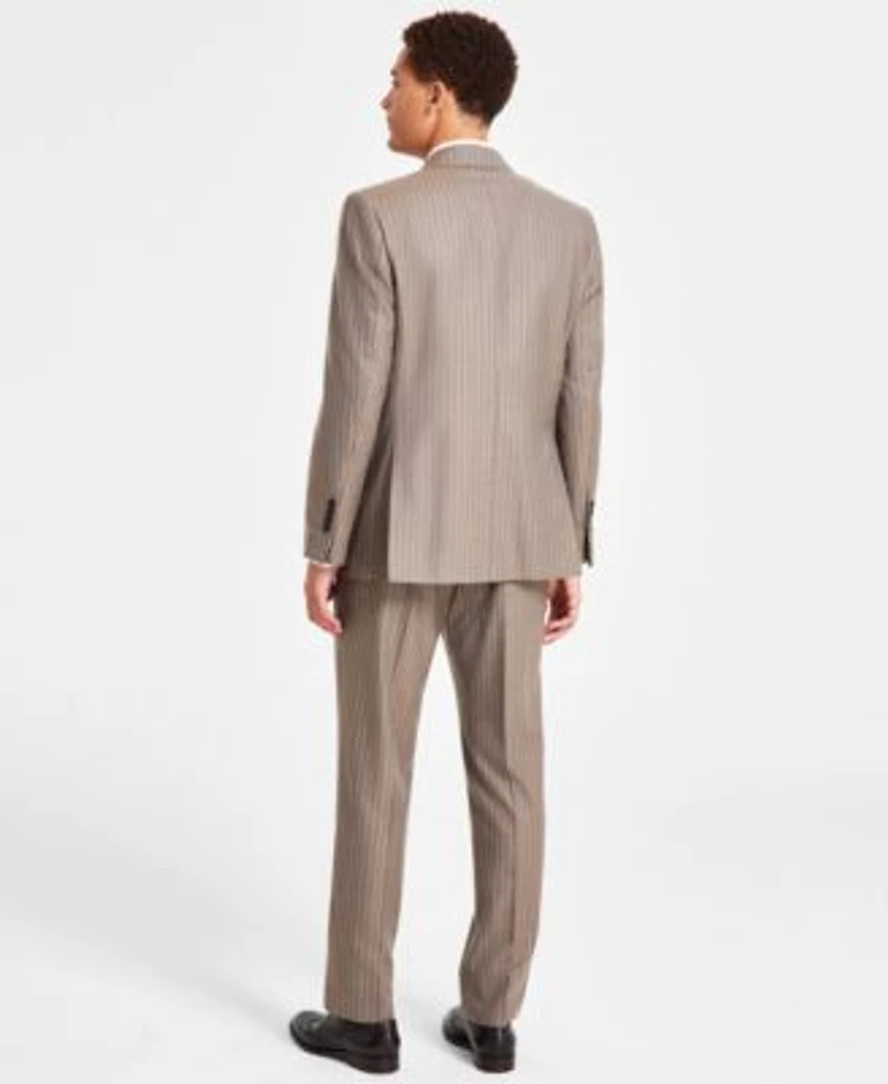 B By Brooks Brothers Men Classic Fit Wool Blend Double Breasted Suit Separates