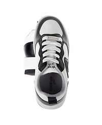 Bebe Little and Big Girls Low Top Court "B" Applique Sneaker