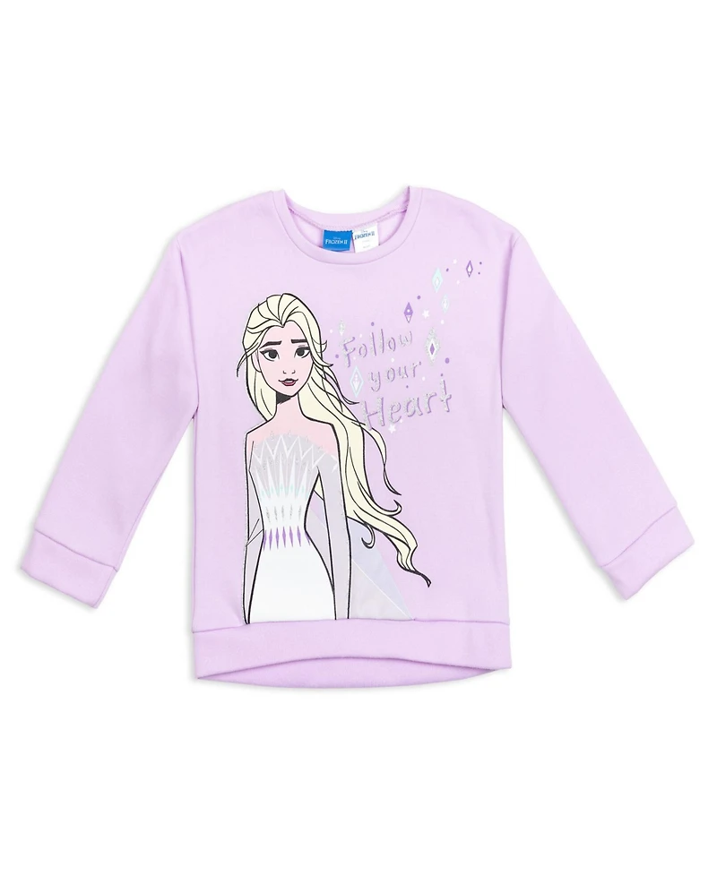 Frozen Girls Disney Sweatshirt and Leggings Outfit Set