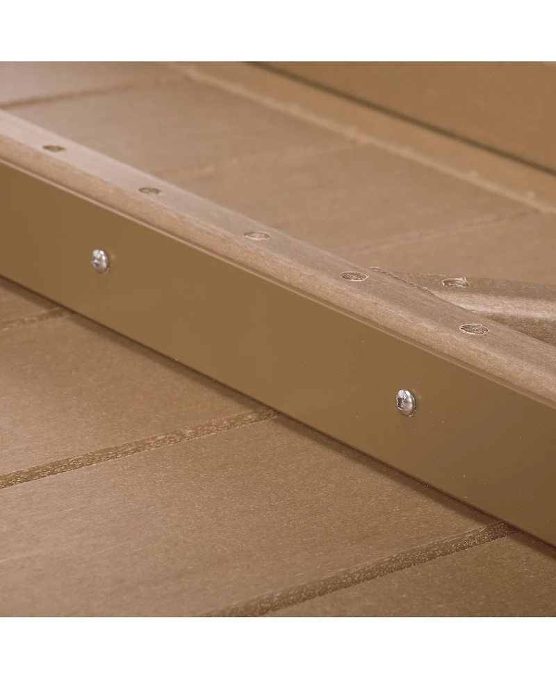 WestinTrends Modern Low Outdoor Patio Square Hdpe 37" Coffee Table