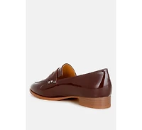 Rag & Co Patent Pleather Penny Loafers Women