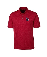 Cutter & Buck Men's Cardinal St. Louis Cardinals Advantage Space Dye Tri-Blend Polo
