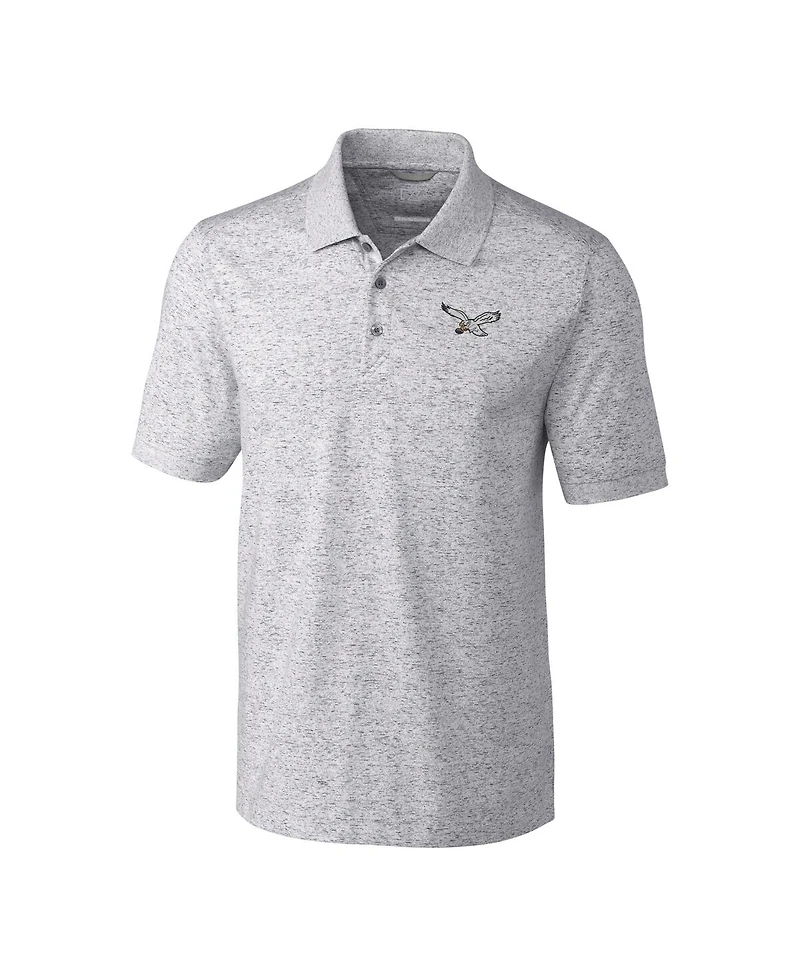 Cutter & Buck Men's Philadelphia Eagles Advantage Tri-Blend Space Dye Polo