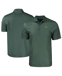 Cutter & Buck Men's Green Notre Dame Fighting Irish Pike Eco Tonal Geo Print Stretch Polo