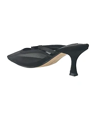 French Connection Women's Mesh Toe Kitten Heel