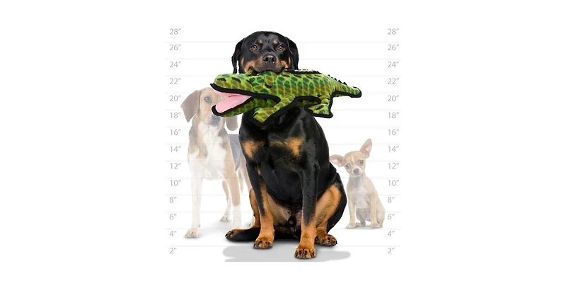 Tuffy Ocean Alligator & Hammer Head Shark - Combo Pack, Durable Dog Toys