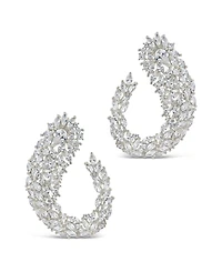 Sterling Forever Gwen Cubic Zirconia Statement Drop Earrings