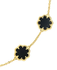 Sterling Forever Rose Petal Station Bracelet