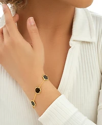 Sterling Forever Rose Petal Station Bracelet