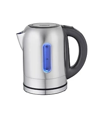 MegaChef 1.7 Quart Stainless Steel Electric Tea Kettle With 5 Preset Temps