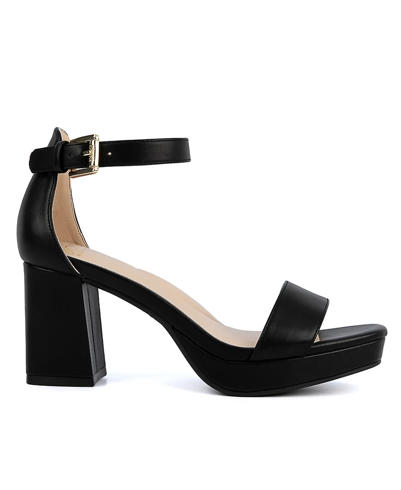 Jones New York Women's Herliza Platform Block Heel Dress Sandals