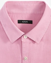Alfani Men's Short-Sleeve Solid Textured Shirt