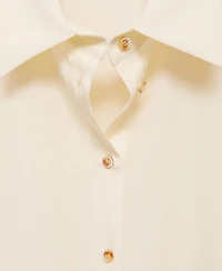 Mango Women's Short-Sleeved Lyocell Shirt