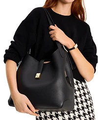 kate spade new york Deco Large Pebbled Leather Shoulder Bag