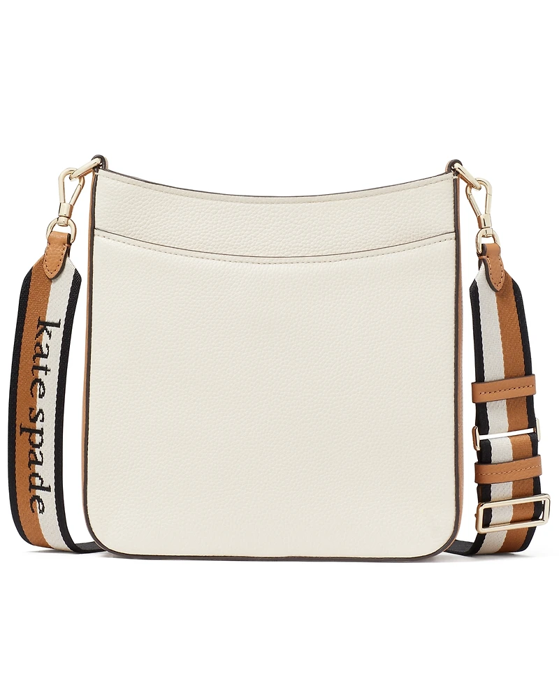kate spade new york Hudson Colorblocked Pebbled Leather Small Messenger Crossbody