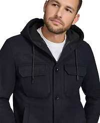 Calvin Klein Men's Hooded Shirt Jacket