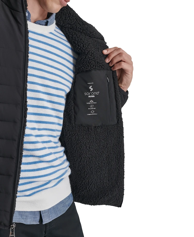 Dkny Men's Quilted Fleece-Lined Full-Zip Puffer Jacket