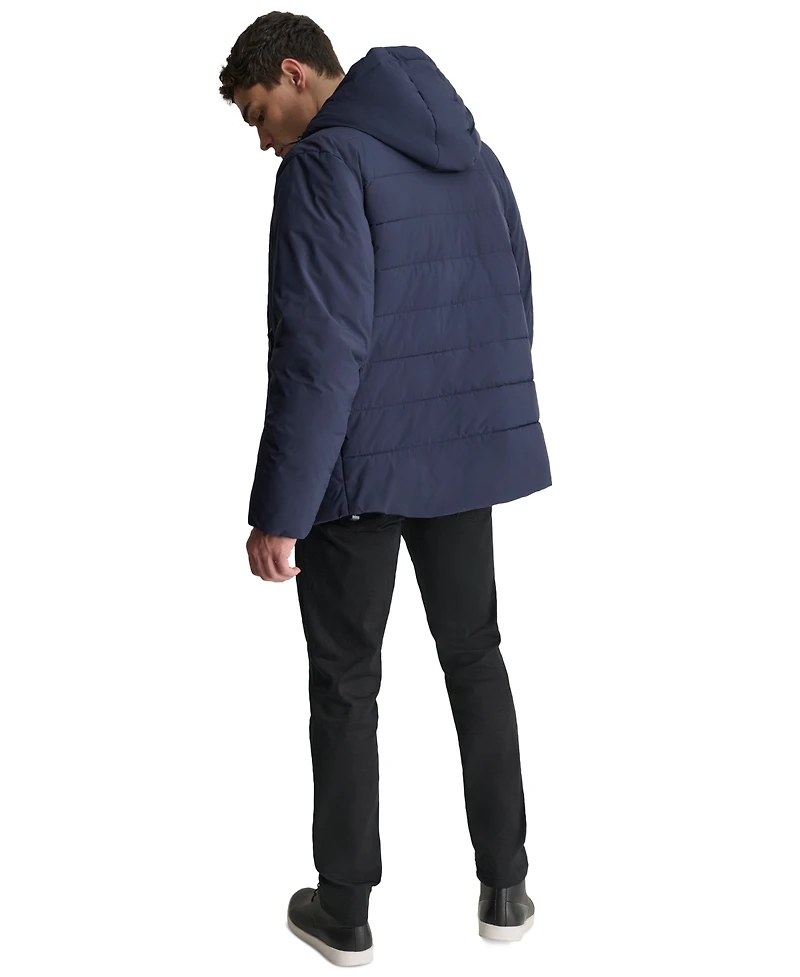 Dkny Men's Hooded Full-Zip Jacket