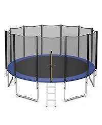 Inolait 16 Feet Outdoor Trampoline Bounce Combo with Safety Closure Net Ladder