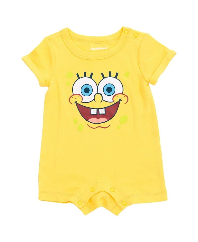 SpongeBob SquarePants Baby Boys Romper and Hat Newborn to