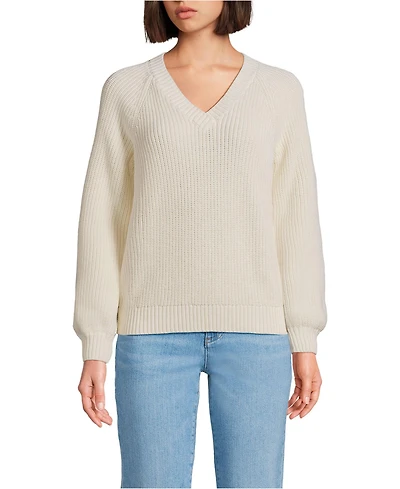 Lands' End Women's Drifter Balloon Sleeve Sweater